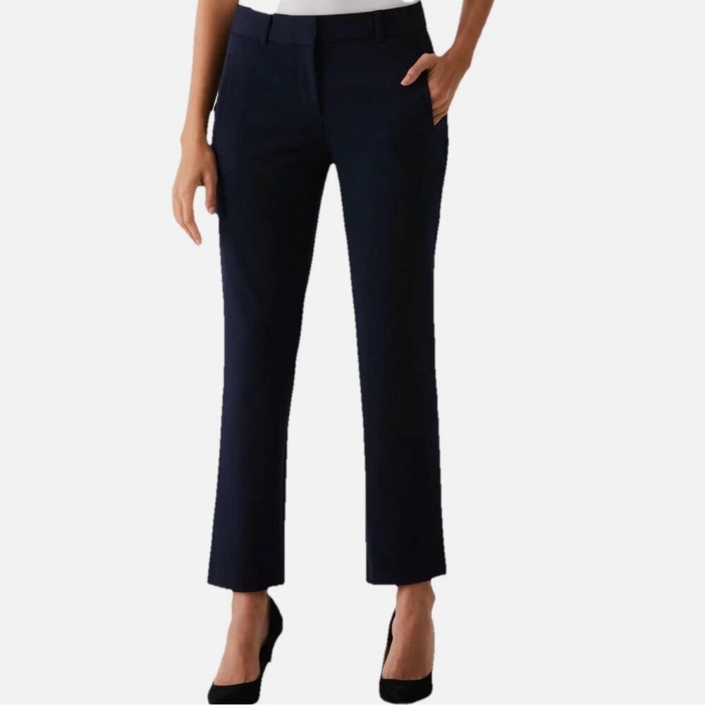 Rafaella The Straight Leg Dress Pant Womens Size 12 Dark Gray Charcoal NWT